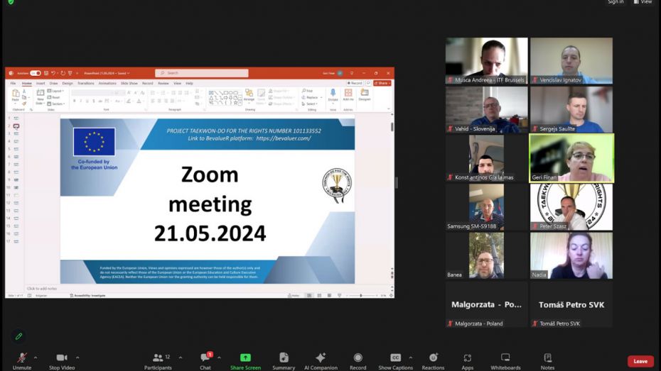 Zoom среща (ZOOM Meeting) - 21.05.2024